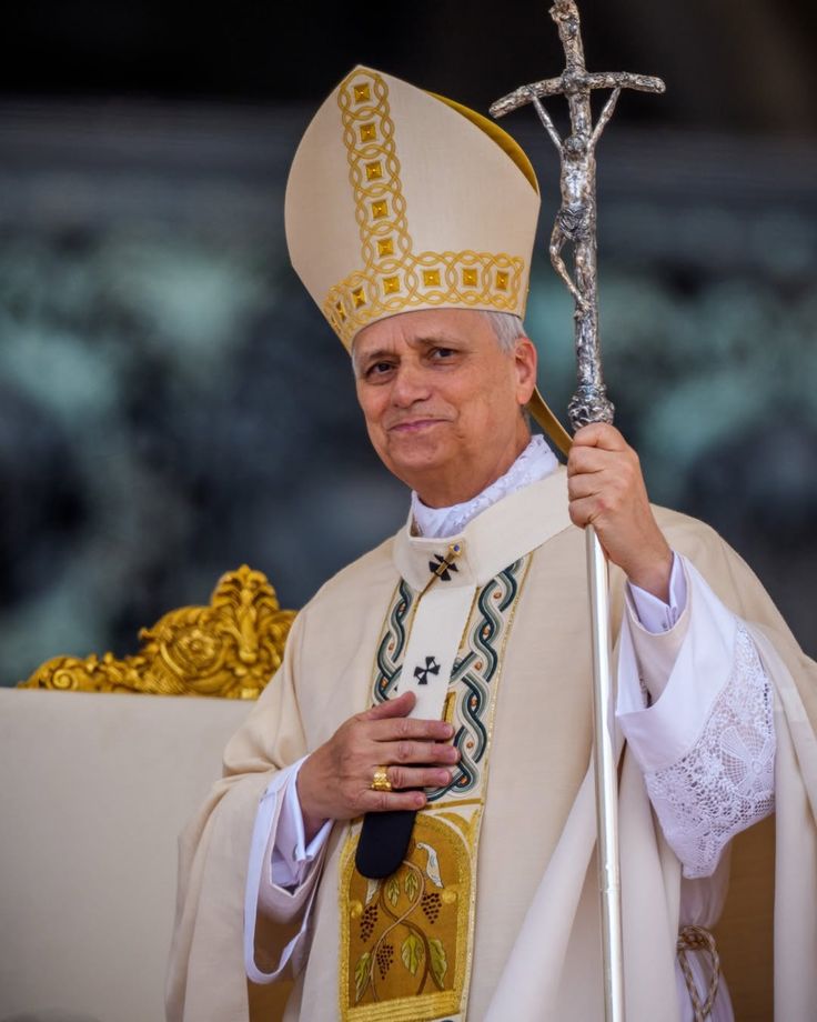 An official Vatican photograph of Pope Leo XIV, dressed in traditional white papal vestments.