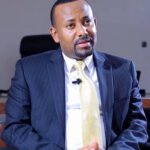 Studio photograph of Abiy Ahmed, Prime Minister of Ethiopia, wearing a suit.